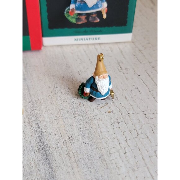 Hallmark miniature elf Woods Bell variety ornament Xmas set - Picture 4 of 5